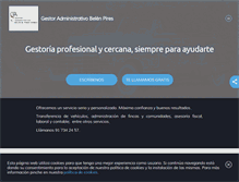 Tablet Screenshot of gestoria-belen-madrid.com
